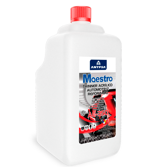 Thinner Acrílico Automotriz Maestro Reforzado Ac 350 Pinturas Anypsa 7809